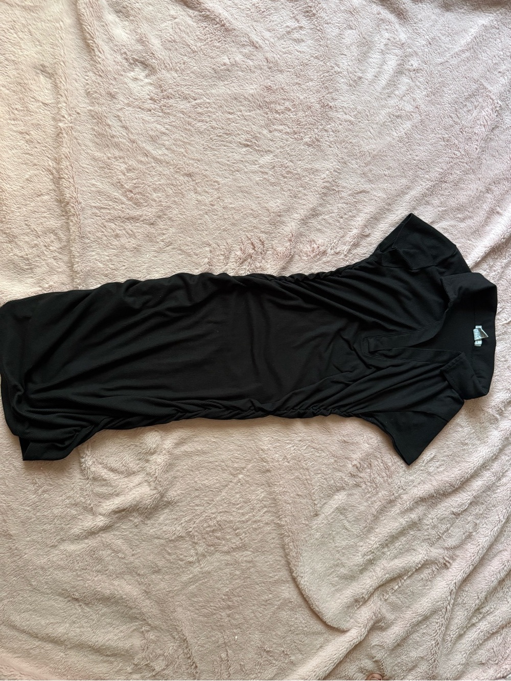 Rue21 Black Maxi Dress with Short Sleeves